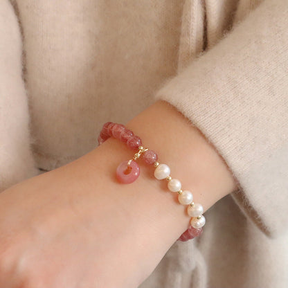 幸運草莓晶手鏈系列