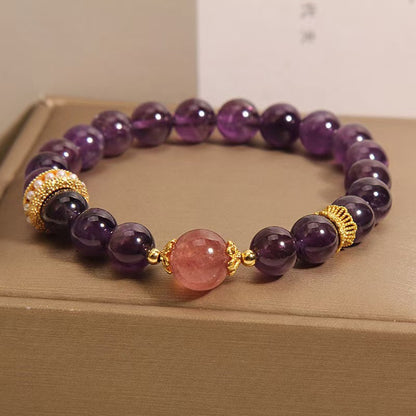 天然紫水晶手串