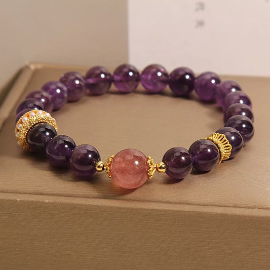 天然紫水晶手串
