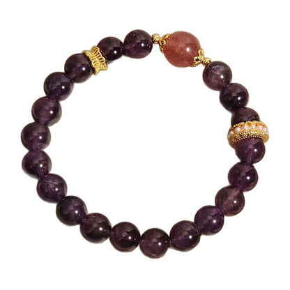 天然紫水晶手串