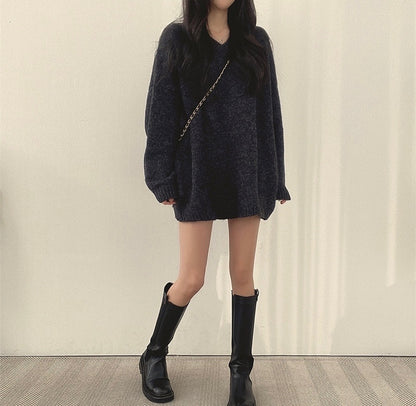 Oversize針織one piece