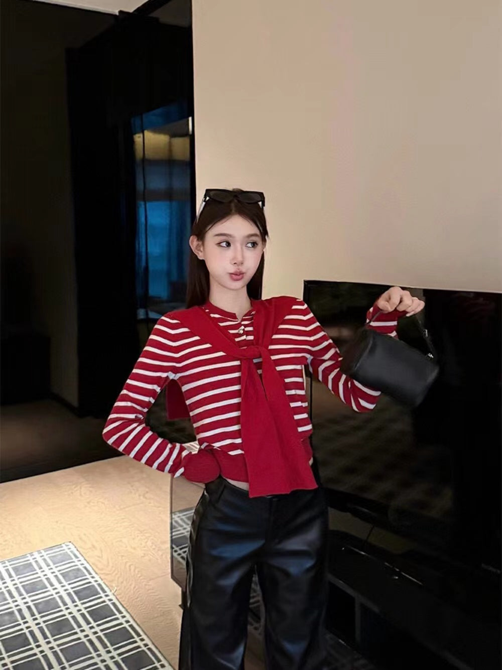 Design-Savvy Colorblock Knit Cardigan