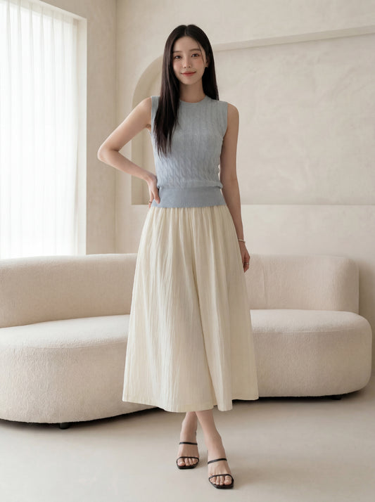 High-Waist Flowy Culottes