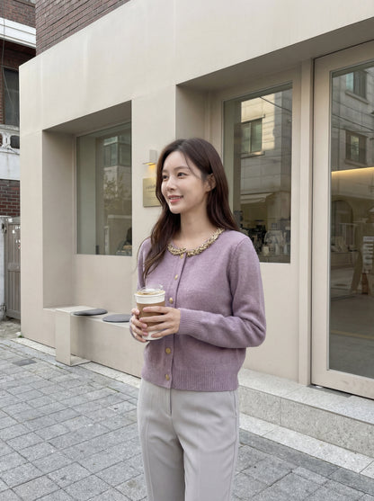 亮絲重工立體編織毛衣