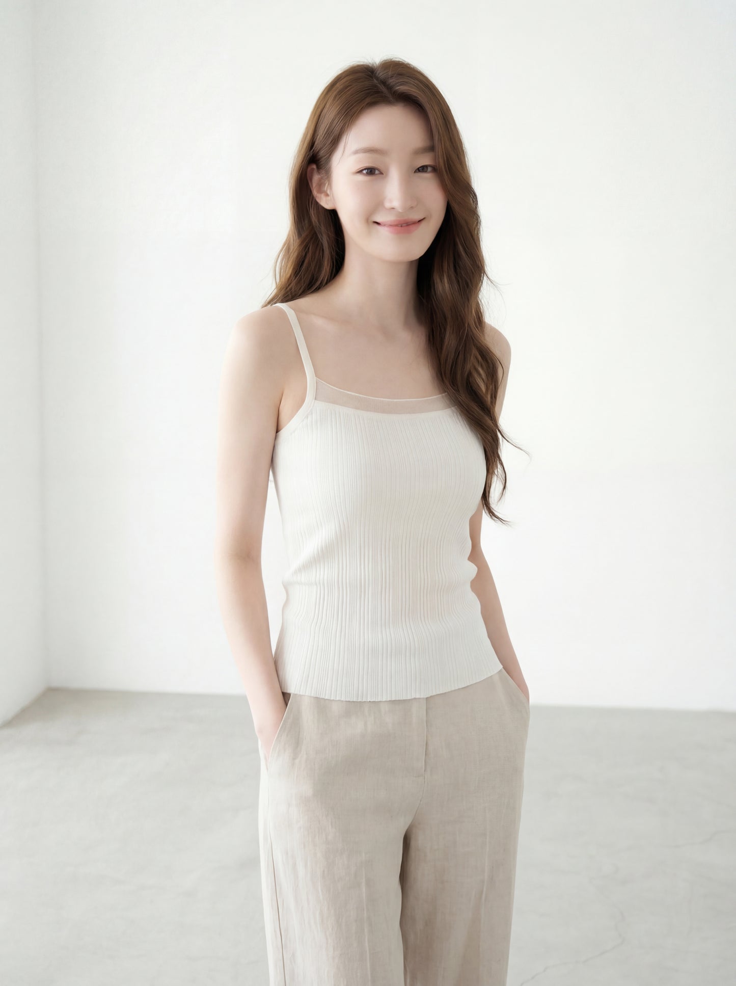 伴侶級胸杯棉吊帶背心