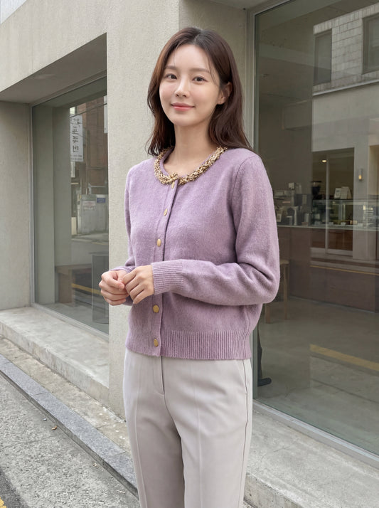 亮絲重工立體編織毛衣