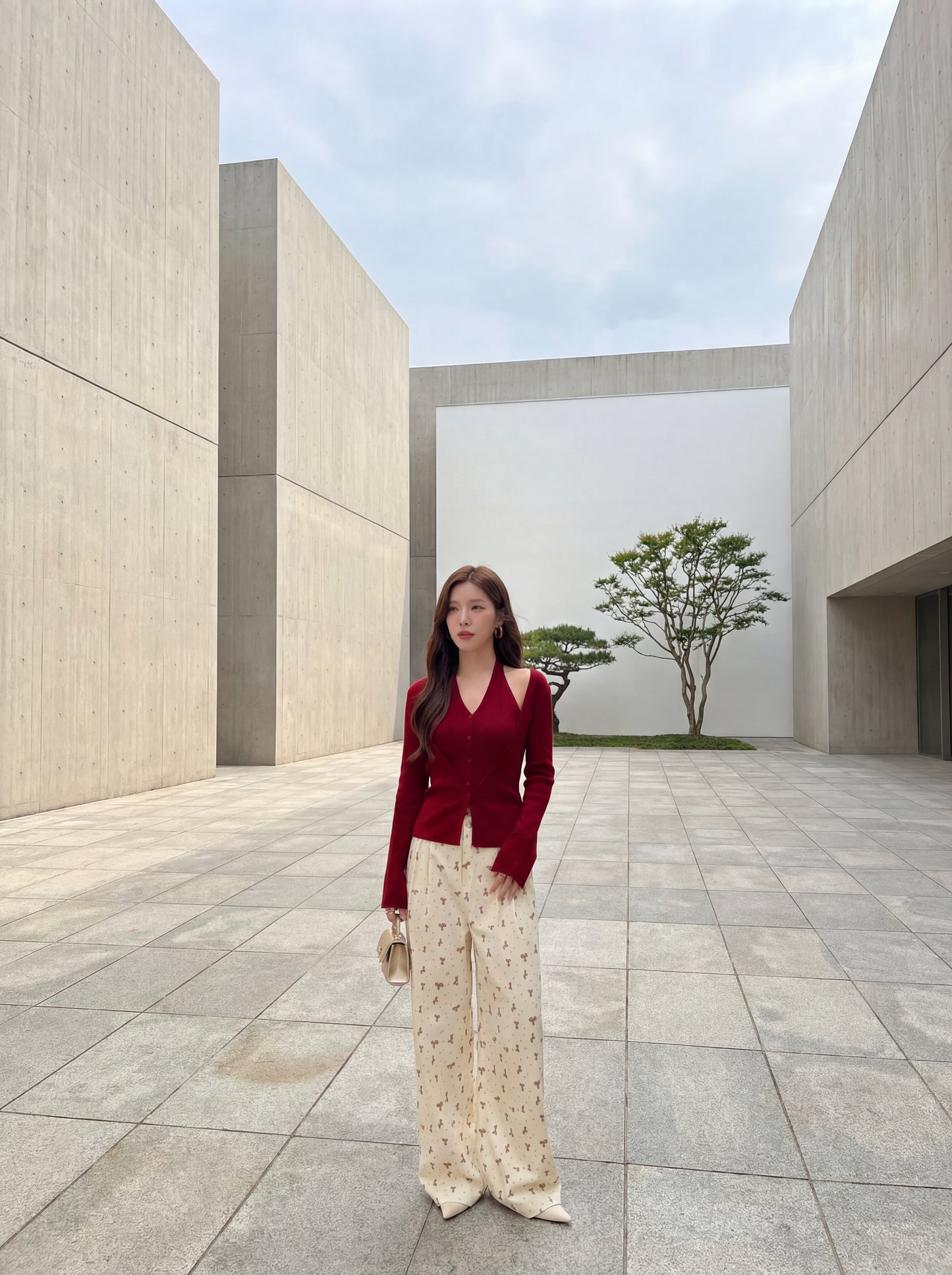 小精致假兩件背心針織小衫