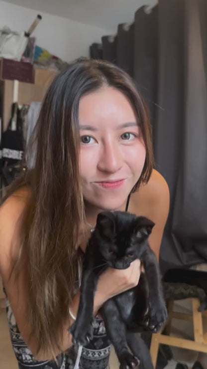 ヒョウ柄デニムスカート