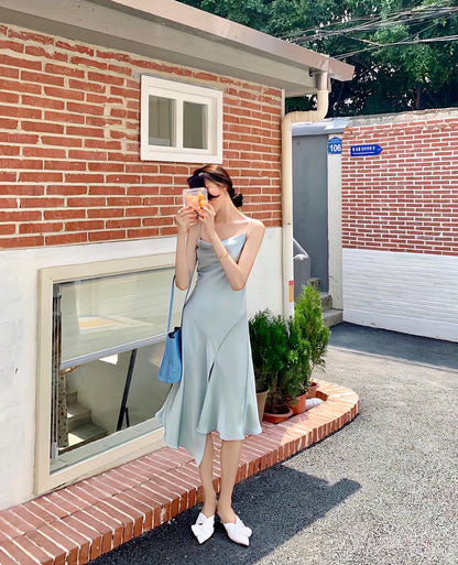 シルクワンピース