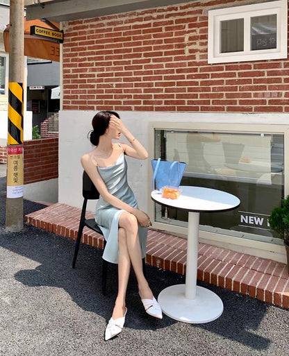 シルクワンピース