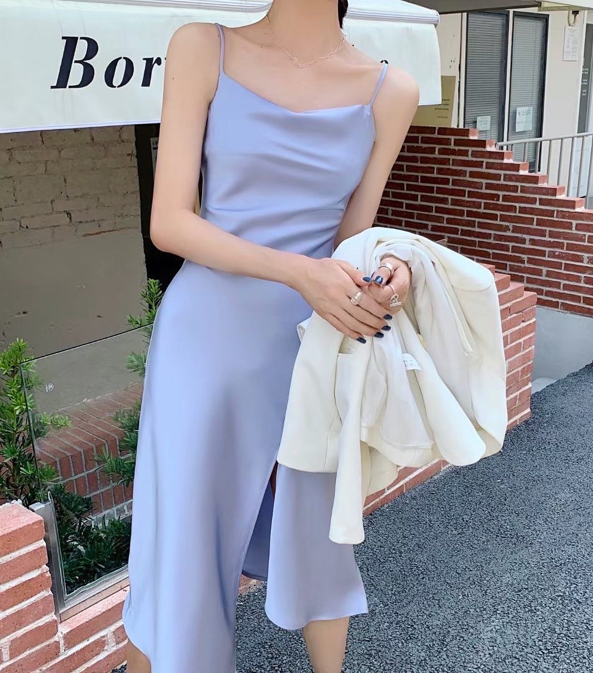 シルクワンピース