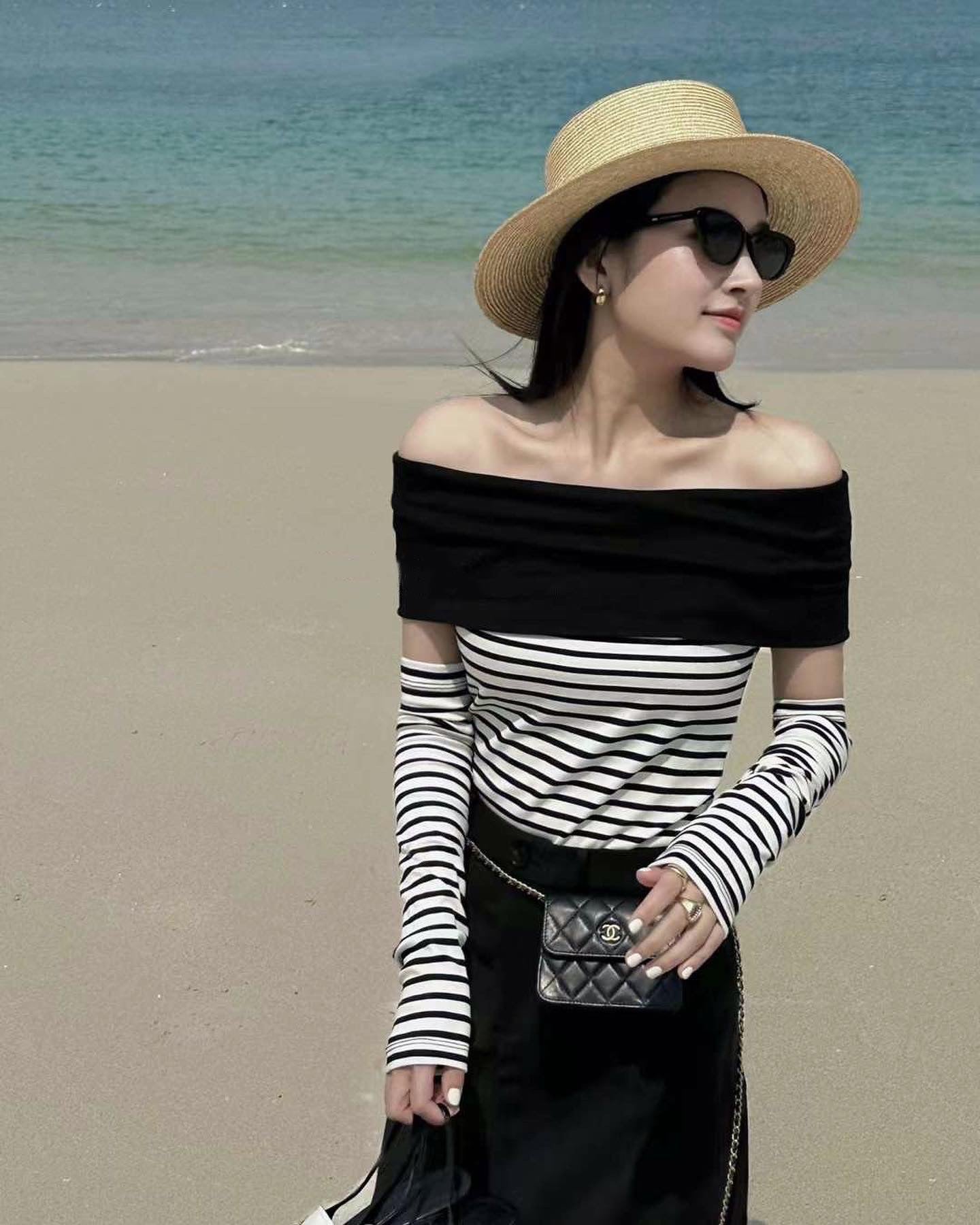 Off Shoulder袖套set