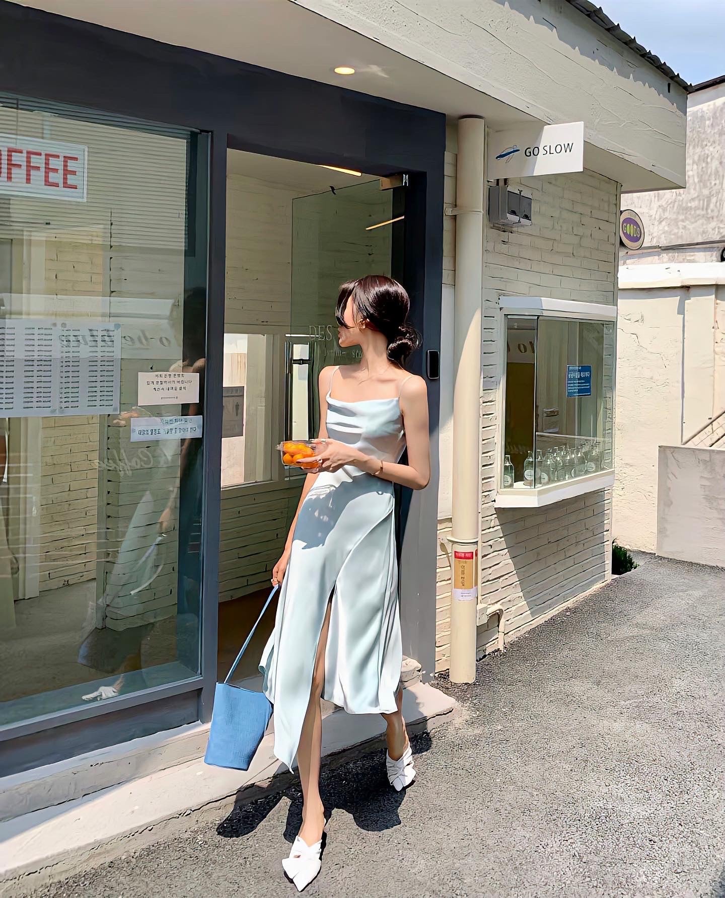 シルクワンピース