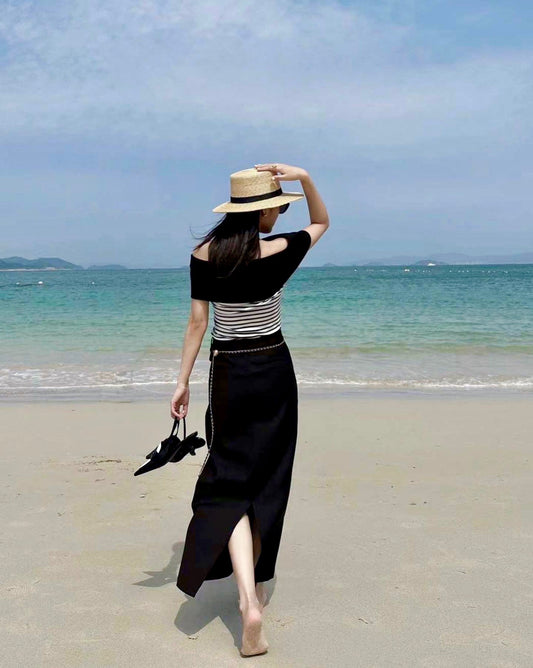 Off Shoulder袖套set