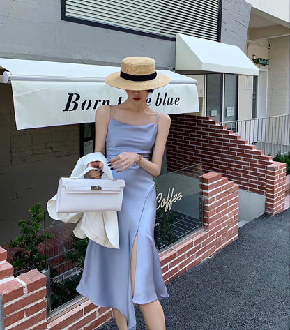 シルクワンピース