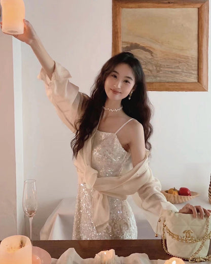 blingbling吊帶連身裙